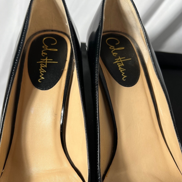 Cole Haan Nike Air Patent Leather Black Pumps Size 8.5 - Picture 5 of 14